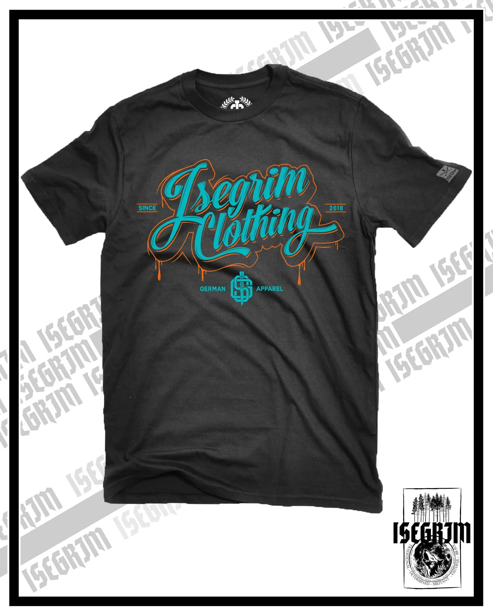 ISEGRIM Shirt - GERMAN APPAREL schwarz