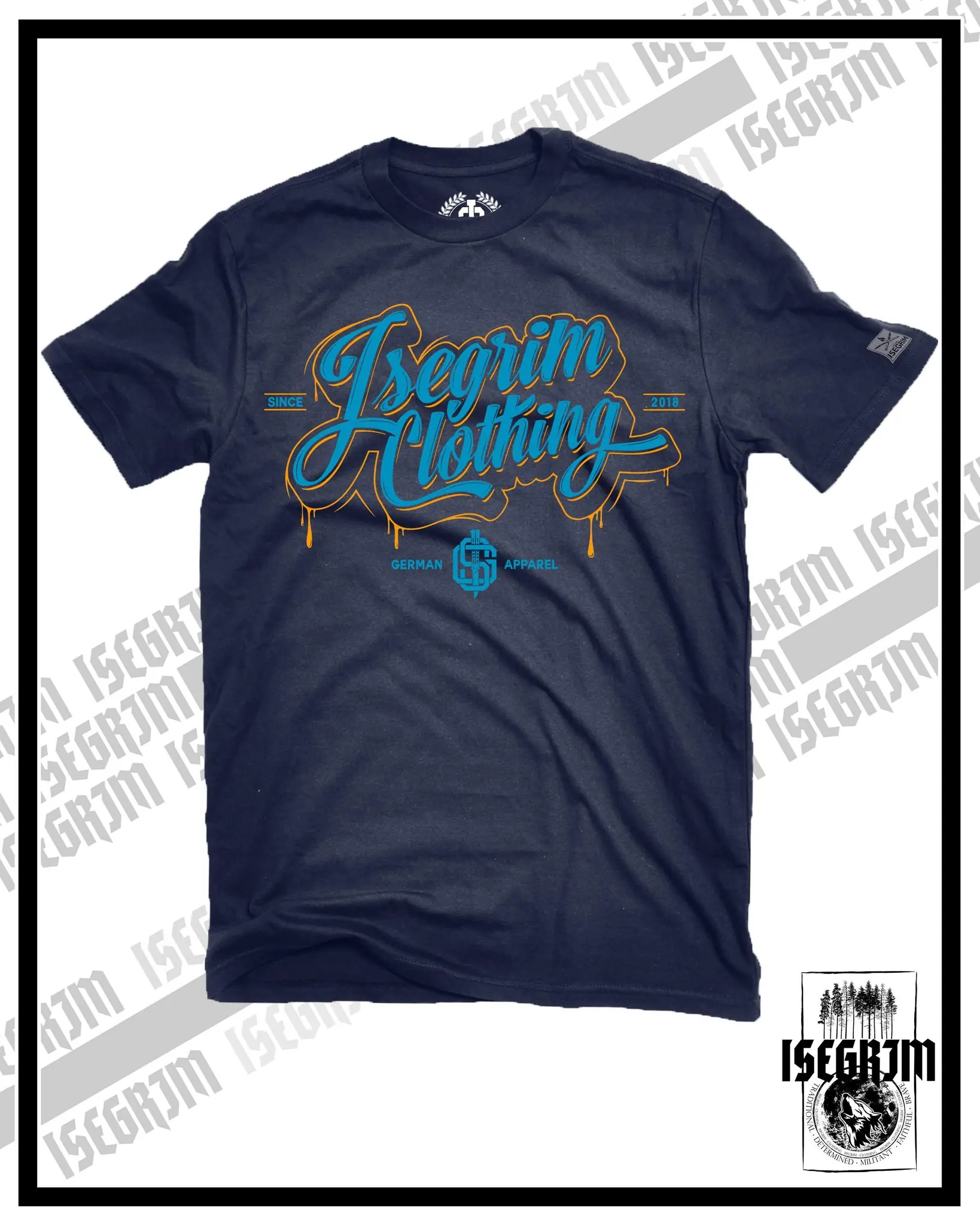 ISEGRIM Shirt - GERMAN APPAREL dunkelblau