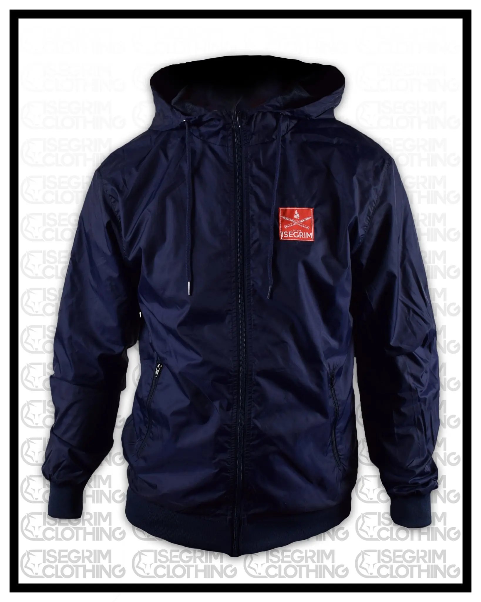 ISEGRIM Windbreaker Dunkelblau