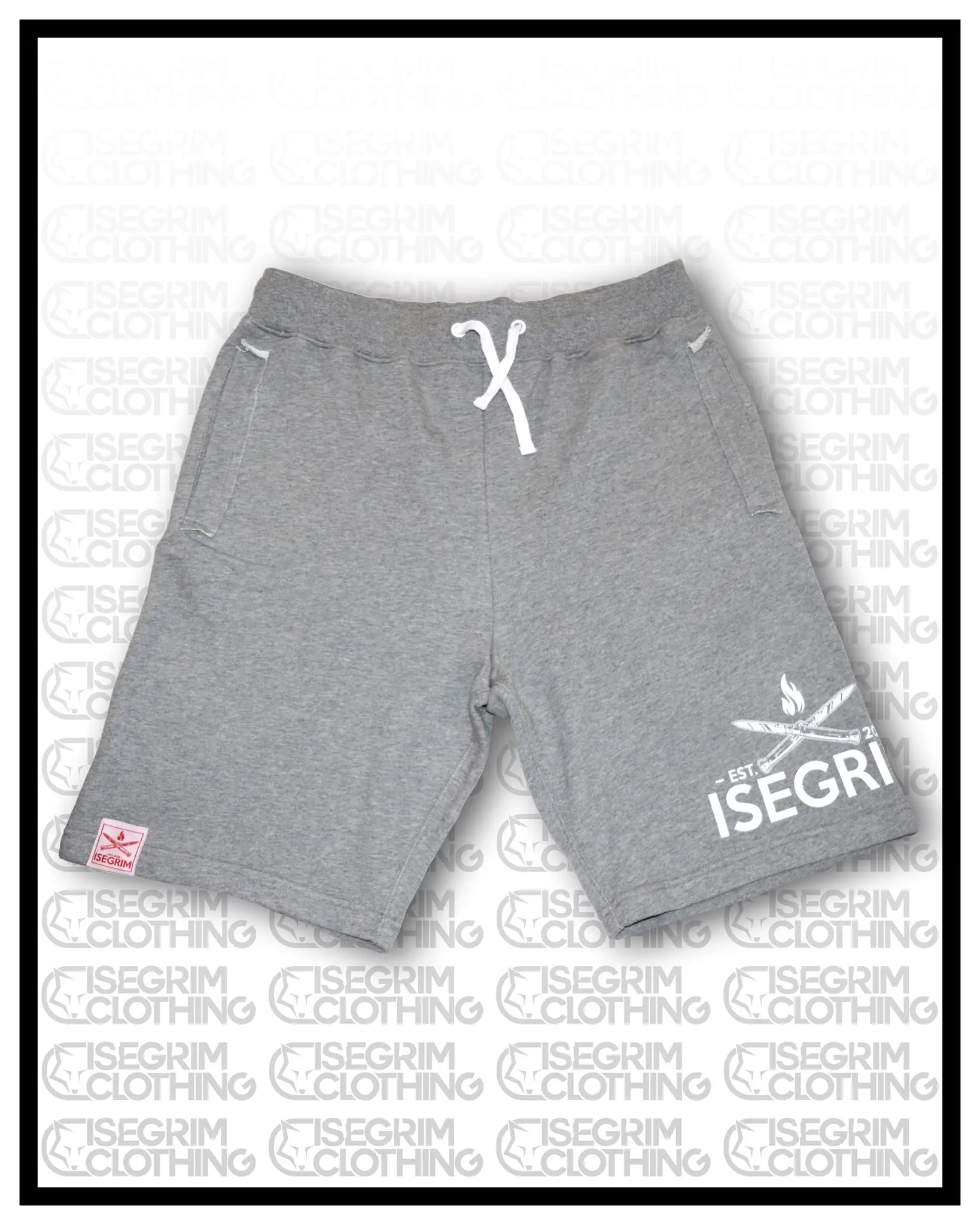 ISEGRIM Shorts Grau