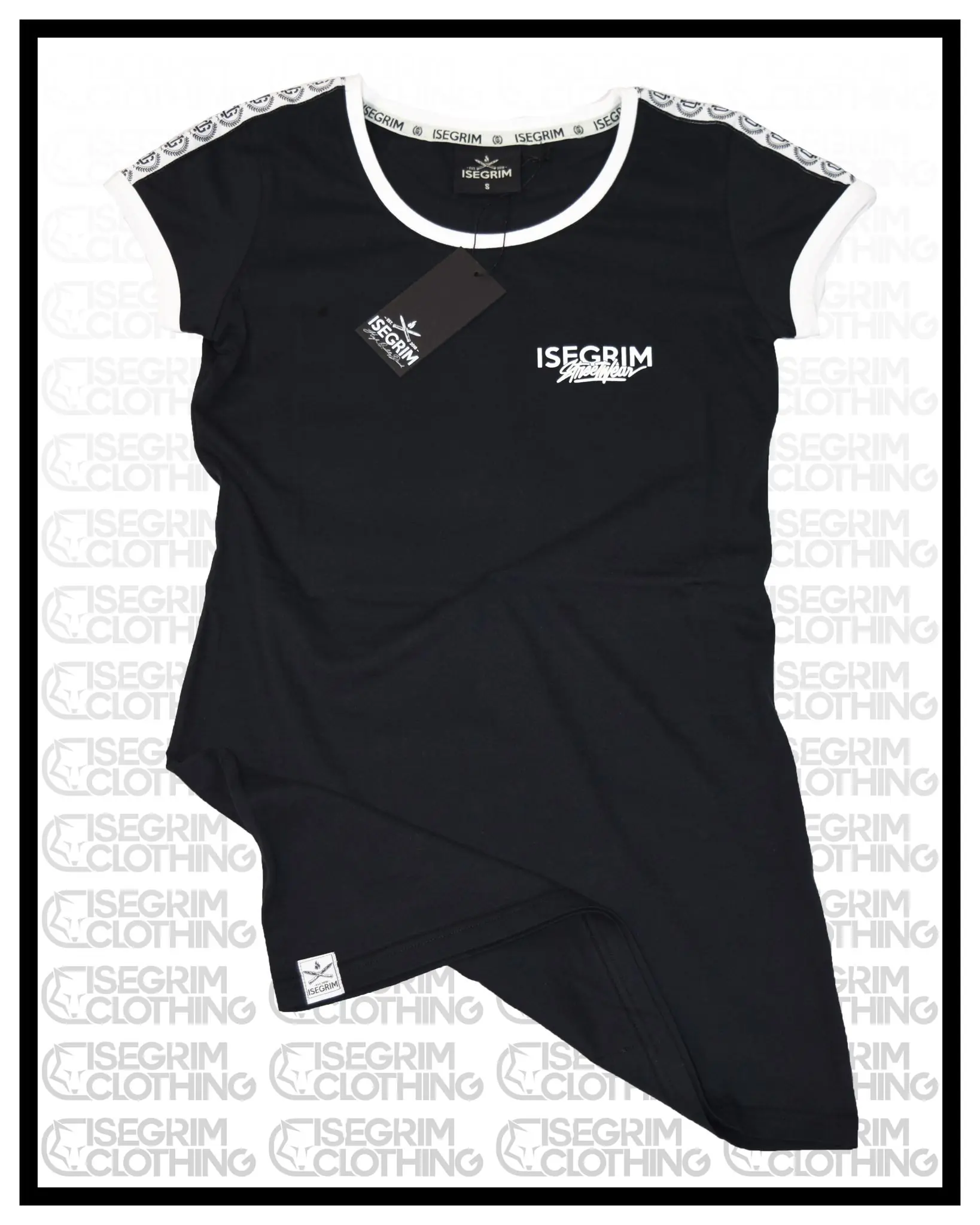 ISEGRIM Damen LongTee Kleid - TAPE
